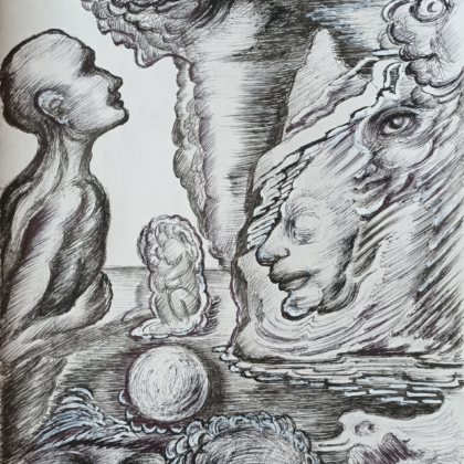 "Heart-to-heart talk" painting