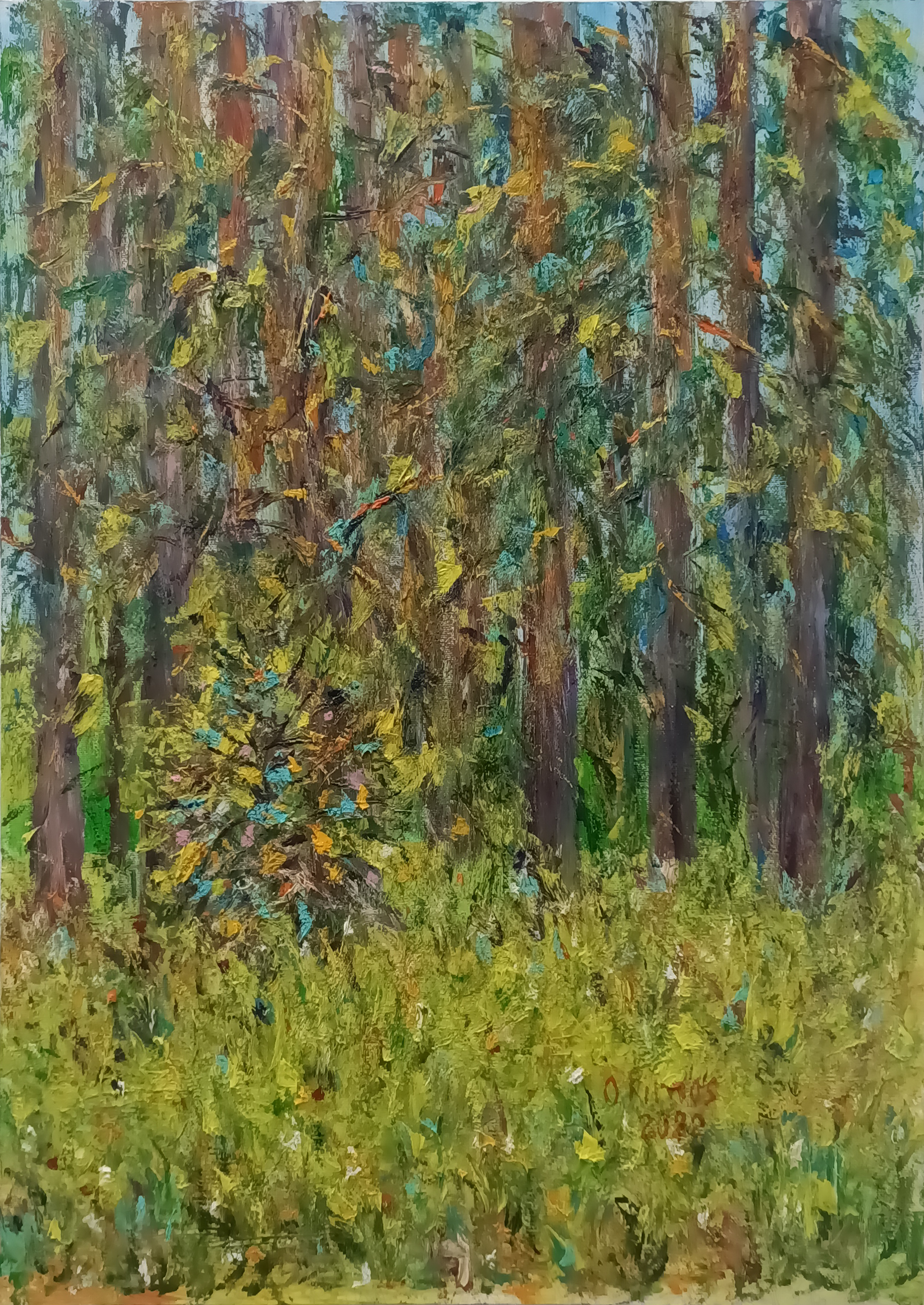 Summer study "Summer study" painting