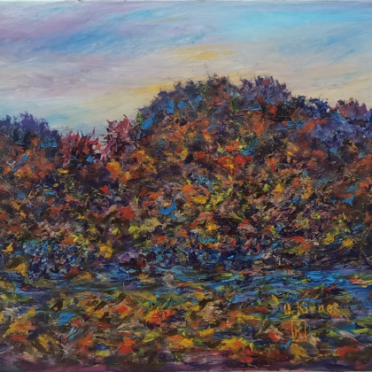 "Magic sunset colors" painting