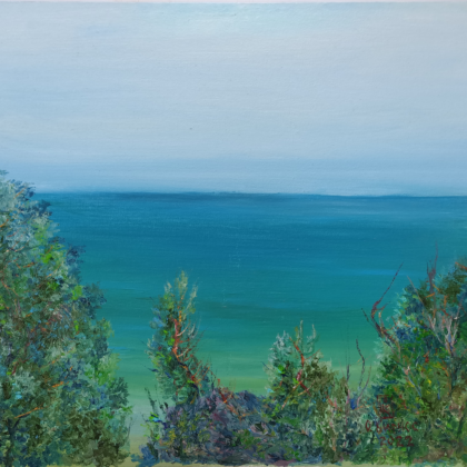 "Sea ​​of ​​Azov in Ukraine by memory" painting