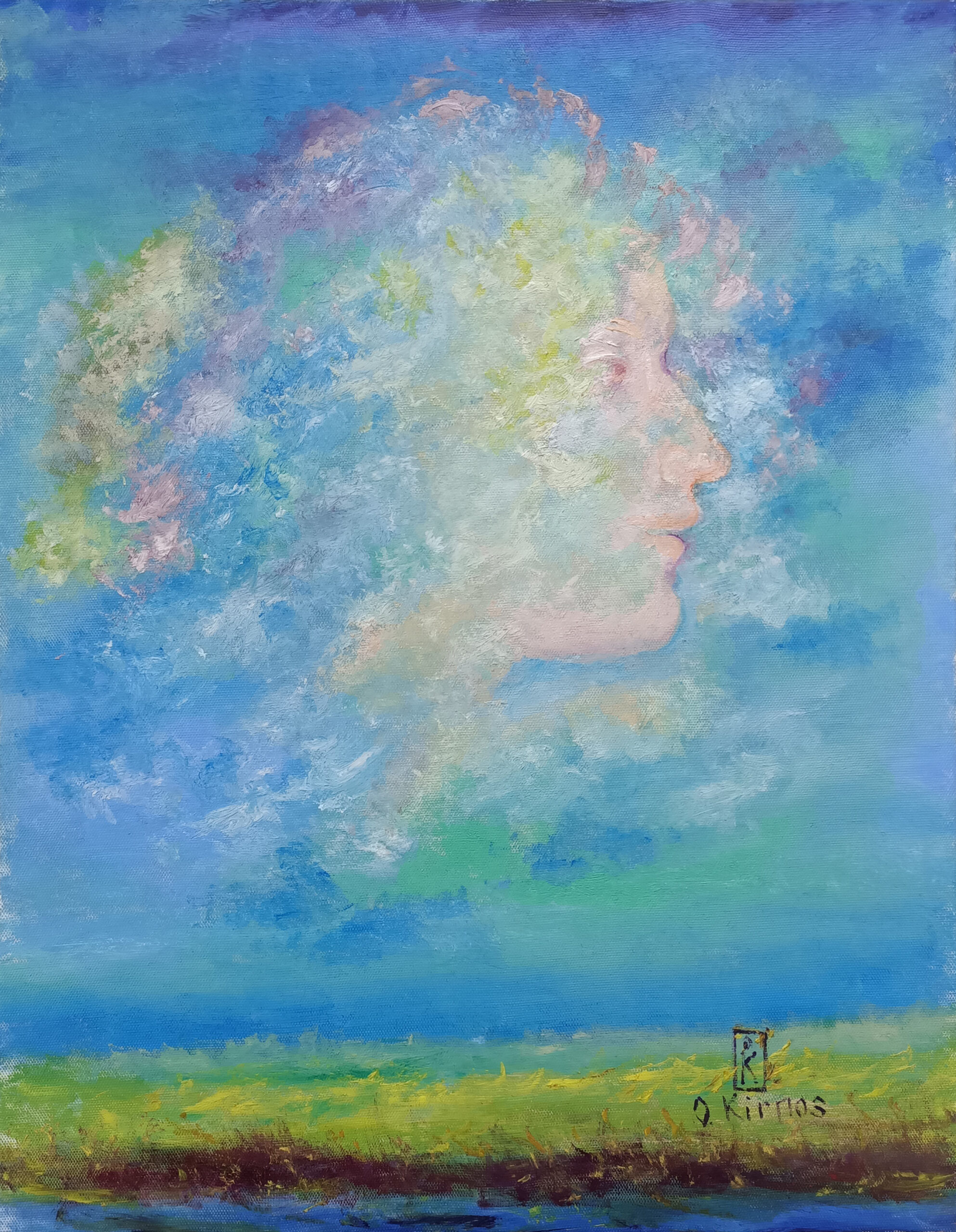 Head in the cloud Head in the cloud painting