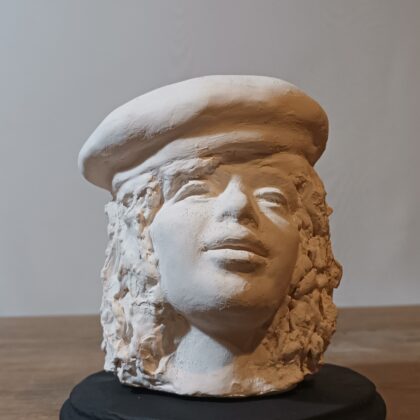 Paris girl sculpture