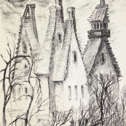 "For a moment to the Middle Ages" drawing