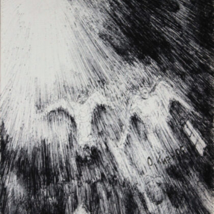 "Upward flow to the light" drawing