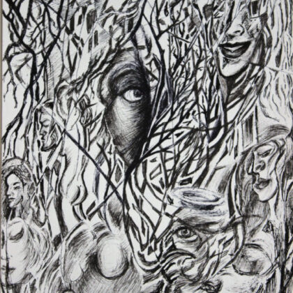 "A Child's View of the Adult World" drawing
