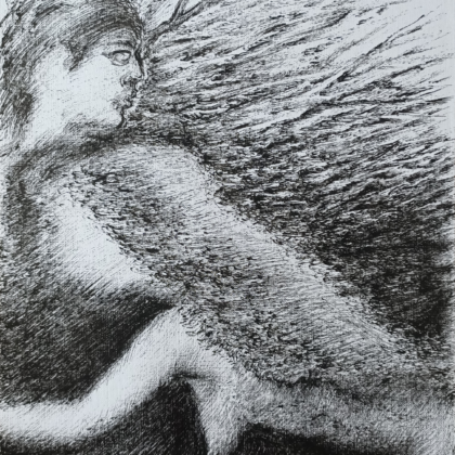 "Adam and Eve" graphics, drawing