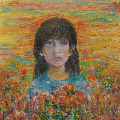 "In the time flow" painting