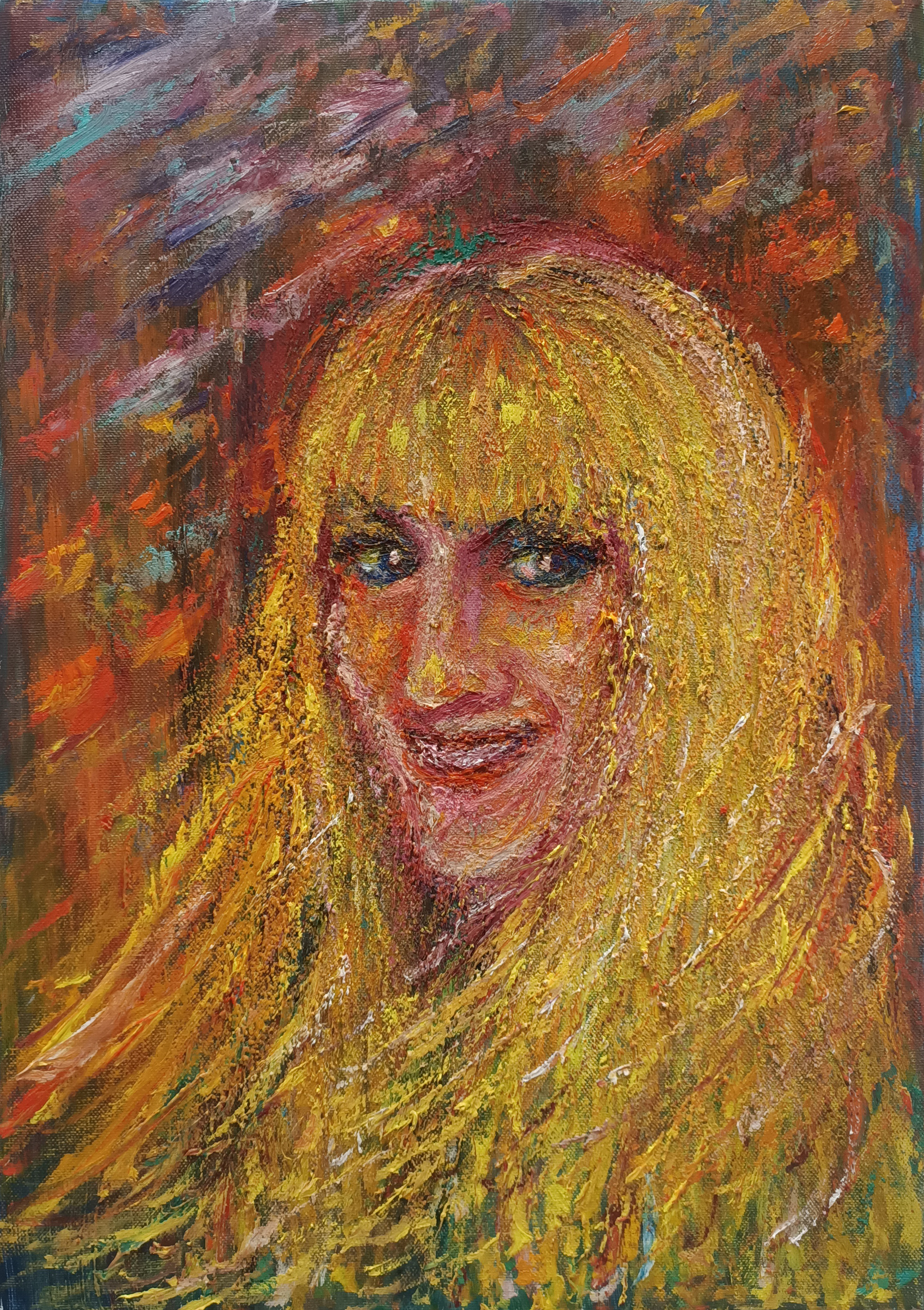 Magic woman "Magic woman in dance" painting