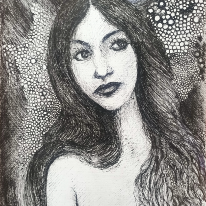 A Nymph drawing