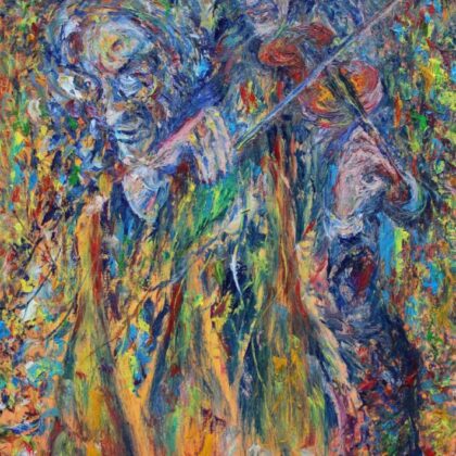 "Violinist" painting