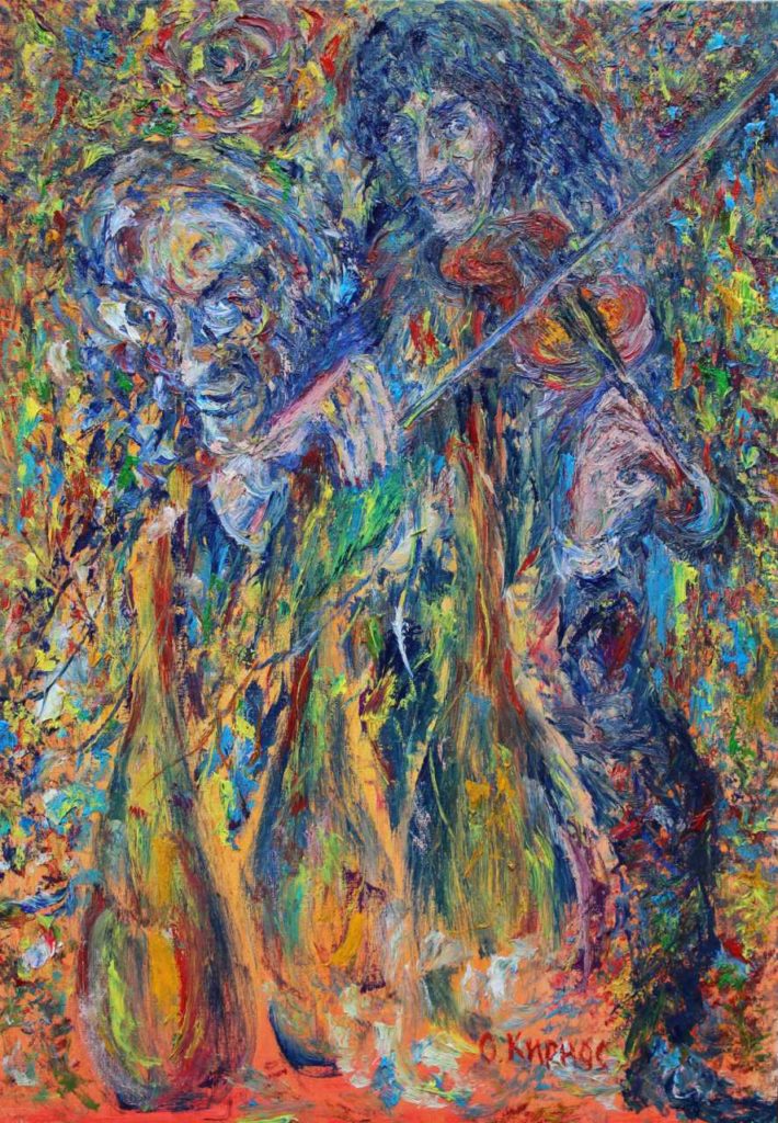 "Violinist" painting