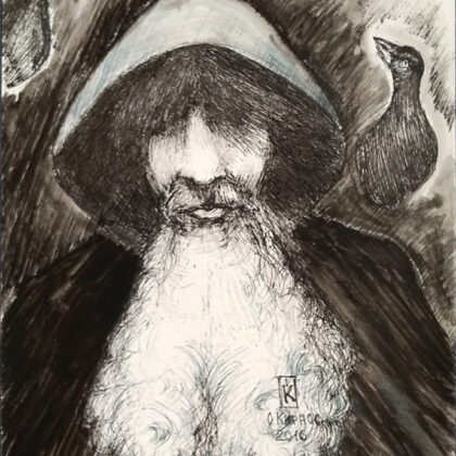 "Odin" drawing