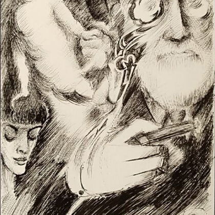 "The Scientist's Conclusions" drawing